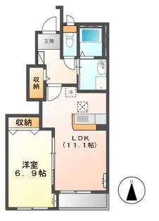 Levata Dolce(レヴァータ ドルチェ)【1階】の間取り