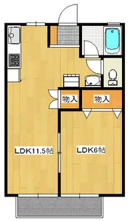 鈴久ハイツ【2階】の間取り