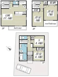 埼玉県志木市下宗岡4【一戸建】の間取り