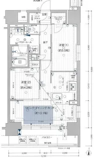 プレサンス ロジェ 丸の内 CENTRAL CASA【14階】の間取り