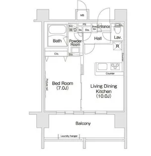 コンフォリア新宿【10階】の間取り