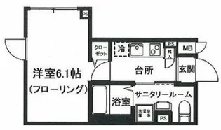 ALTO緑が丘【1階】の間取り