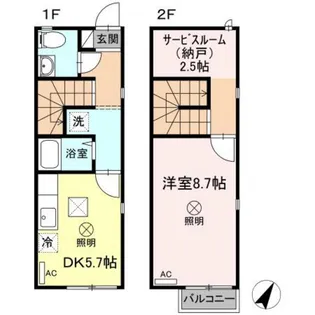 岡山県岡山市南区福島3【一戸建】の間取り