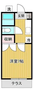 1Kの間取り画像