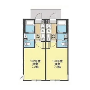 Stella中野島【1階】の間取り