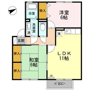 グランシャリオ【2階】の間取り
