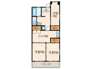 Life21【3階】の間取り