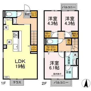 メゾン・ド・シーマ Gleeの間取り