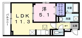 Hicaltha宮崎台【1階】の間取り