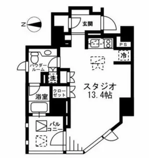 プライムアーバン四谷外苑東【9階】の間取り