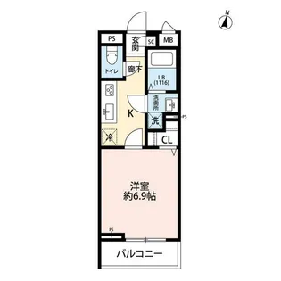 神奈川県藤沢市湘南台3【アパート】の間取り