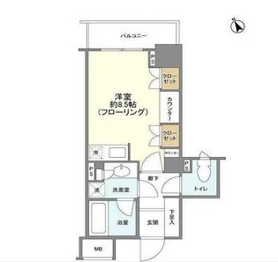 ファミール東京グランリッツ【4階】の間取り