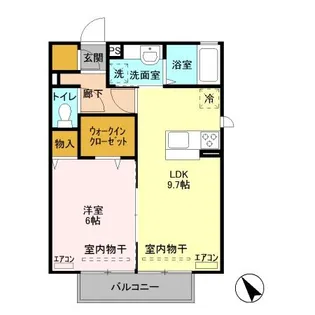 茨城県古河市諸川【アパート】の間取り