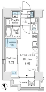 イプセ御成門【5階】の間取り