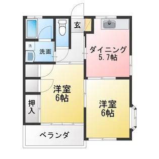 ヴィレッジボレロ【1階】の間取り