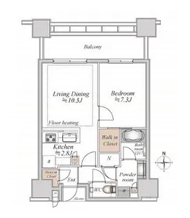 東京都港区白金1【マンション】の間取り