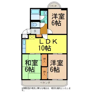石川マンション1【2階】の間取り
