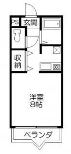 ジュネス堀川【3階】の間取り