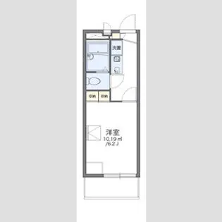 レオパレスアルバII【1階】の間取り