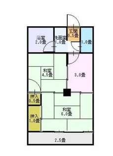 戸田ハイツ【5階】の間取り