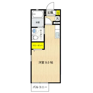 メゾンドラシャンス【1階】の間取り