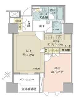 ザ・パークハウス千代田麹町【7階】の間取り