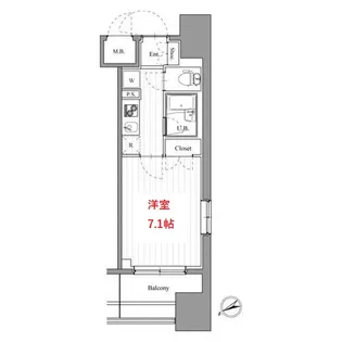 東京都大田区東蒲田1【マンション】の間取り