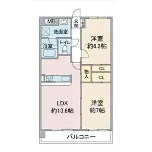 愛知県名古屋市守山区竜泉寺2【マンション】の間取り