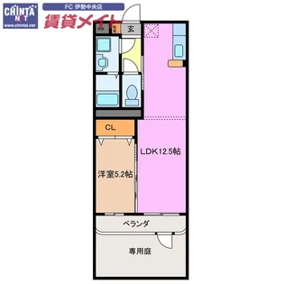 マエストロ伊勢【1階】の間取り