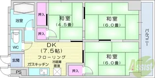 クリエイトビル【3階】の間取り