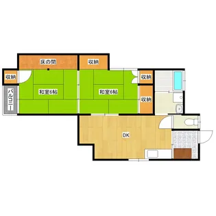 コーポ・アセッツ38【1階】の間取り