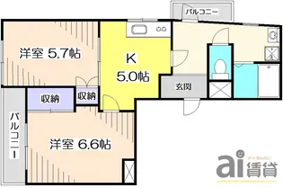東京都西東京市東町2【マンション】の間取り