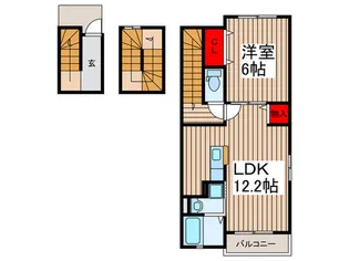 プライムコート芝西の間取り
