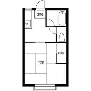 フジハイツ18号館【2階】の間取り