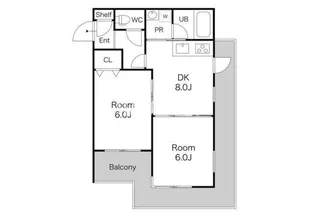 ドリームマンション登戸第二【2階】の間取り