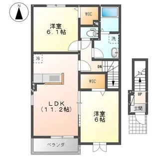 メゾン・ナンジョー【2階】の間取り