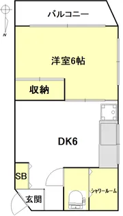 本町マンション【4階】の間取り