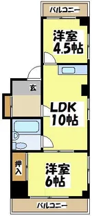 東京都府中市若松町2【マンション】の間取り