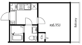 横浜コリーヌモダン【2階】の間取り