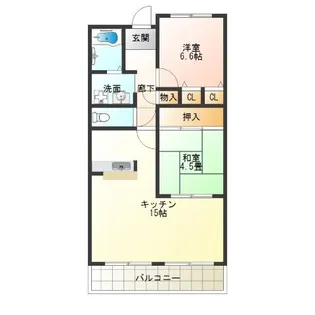 サウスシックス【5階】の間取り