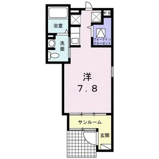 パークハイム敷島A【1階】の間取り