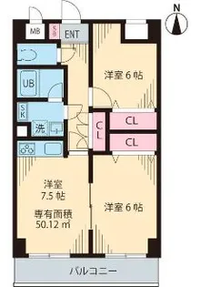 カーサデシノセ【9階】の間取り