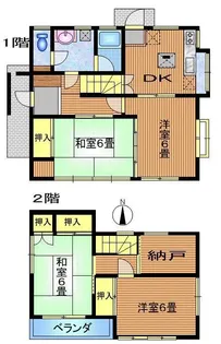 長野県長野市上野3【一戸建】の間取り