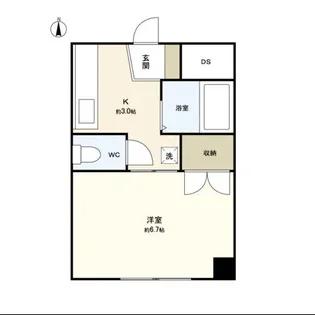 コーポ渡辺【4階】の間取り