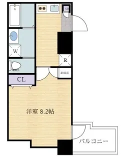 エヌエムキャトフヴァンサンク【8階】の間取り