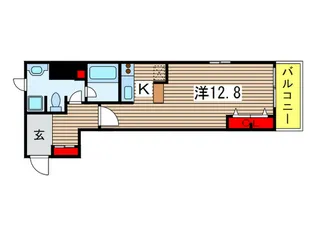 アリーム稲毛海岸【6階】の間取り