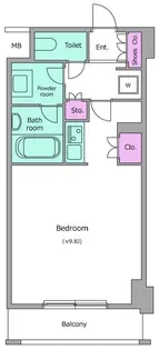 レジディア九段下【5階】の間取り