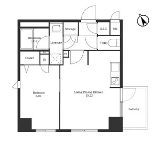 ビィ・フォルマ亀戸【2階】の間取り
