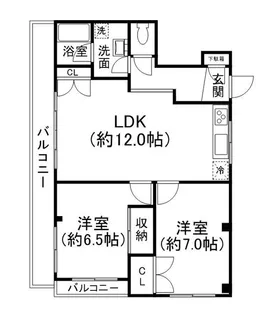 クリアスタイル板橋【3階】の間取り