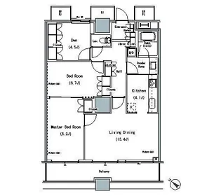 東京都中央区勝どき6【マンション】の間取り